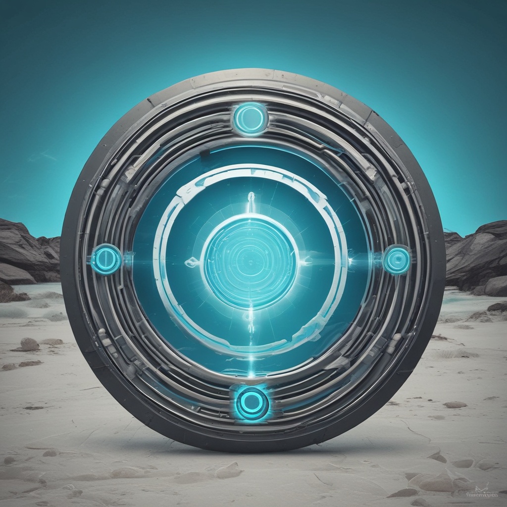 Portal logo in aqua blue and white theme